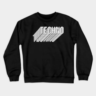 techno logo design Crewneck Sweatshirt